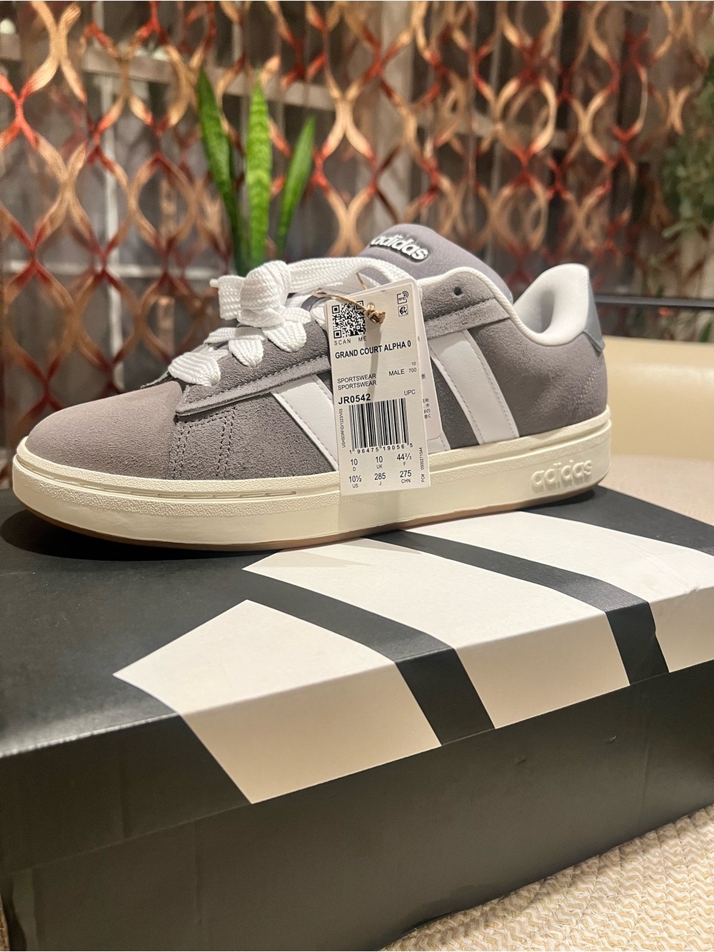 Adidas Grand Court Alpha 00s Sneakers NWT Mens 10.5 Grey - Shoes